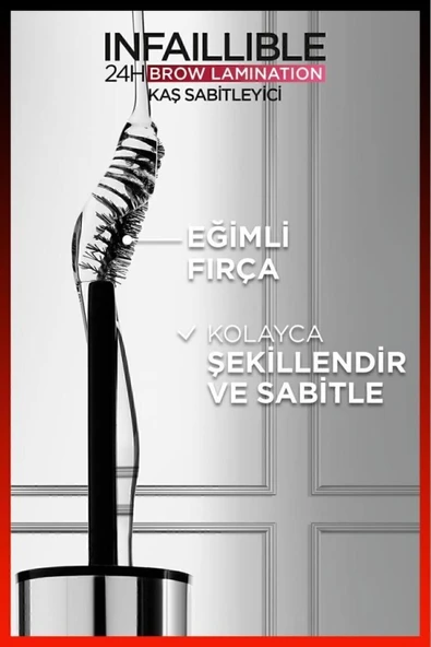 Infaillible 24H Brow Lamination Şeffaf Kaş Sabitleyici - 3