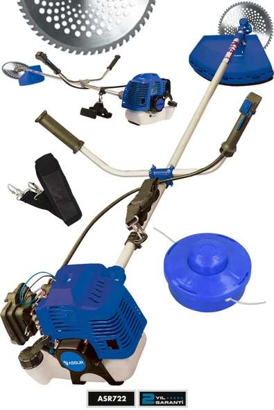 Assur 58 Cc 11000 Rpm Yan Tipi Benzinli Ot Çalı Çim Biçme Tırpanı