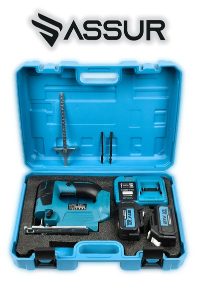 Assur Profesyonel 21V Çift Akülü Metal Şanzıman Dekupaj Testere Makinesi - 4