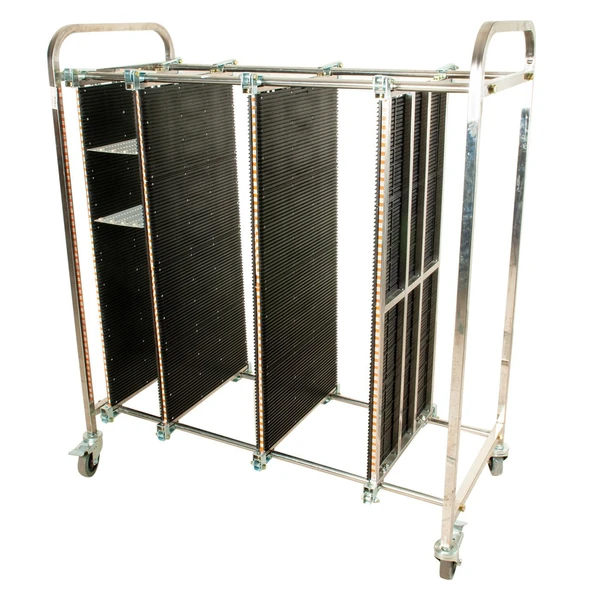 ESD PCB Tablası Taşıma Arabası 100 Slotlu, 1200x550x1380mm - Resim 2