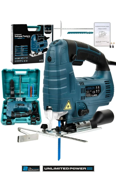 Assur 800 W Devir Ayarlı Dekupaj Testere Makinası - 1