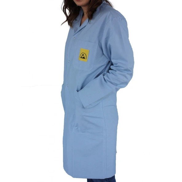 ESD Önlük (Mavi) - Resim 2