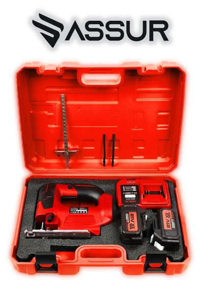 Assur Profesyonel 21V Çift Akülü Metal Şanzıman Dekupaj Testere Makinesi - 4