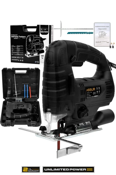 Assur 800 W Devir Ayarlı Dekupaj Testere Makinası - 1