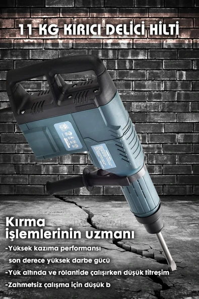 Assur Profesyonel 4200W 11 Kg 3 Fonksiyonlu Kırıcı Delici Hilti - 2