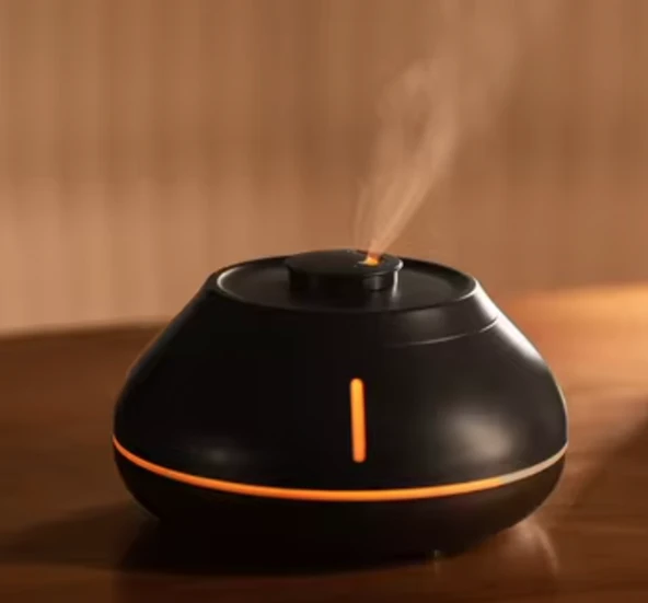 130ml Işıklı Aroma Therapy Hava Nemlendirici – Ultrasonik Buhar ve LED Gece Lambası - 2