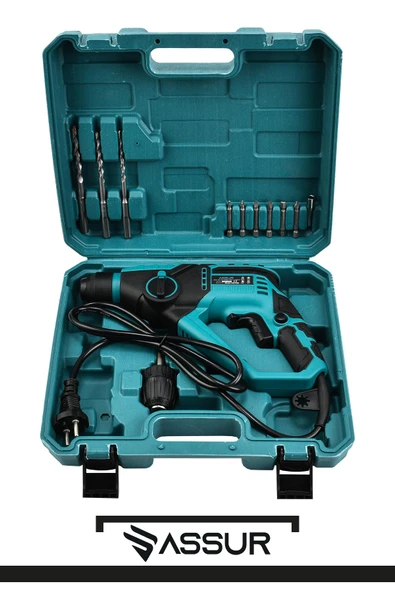 Assur 250W 2 Kademeli Bakır Sargılı Darbeli Kırıcı Delici Hilti - Resim 3