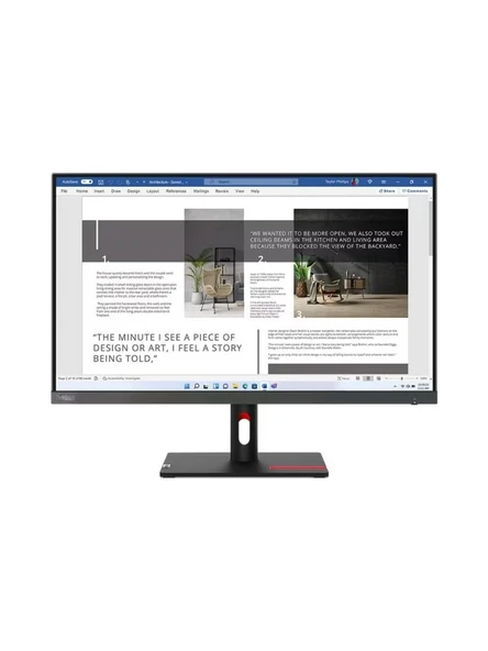 LENOVO THINKVISION S27I-30 63DFKAT4TK FHD 4MS 100HZ HDMI+VGA WLED MONITOR