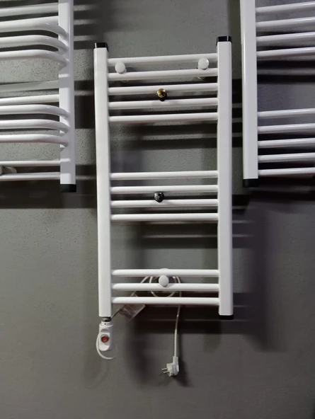 DECOPAN ELEKTRİKLİ 500/1000MM BEYAZ HAVLUPAN(14 boru) - 2