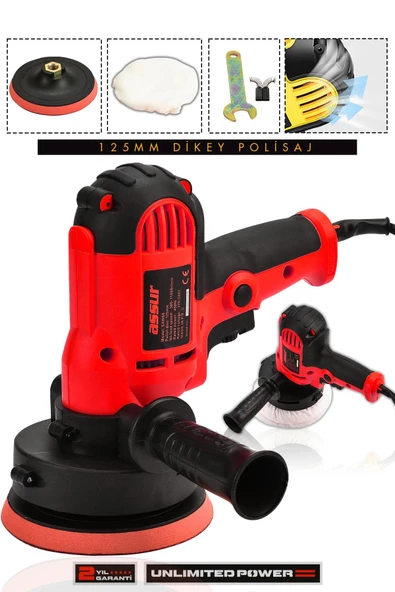 Assur 450W Elektrikli 125MM Dikey Polisaj Zımpara Makinesi ürün görseli