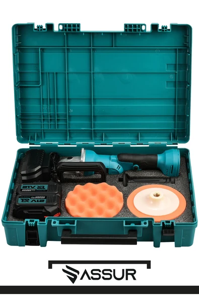 Assur Profesyonel 21V Çift Akü 125 Mm Taşlama & 150 Mm Polisaj Makinesi Set - 2