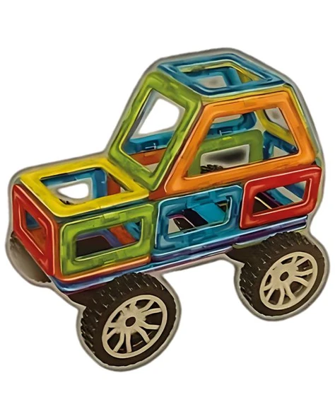 Kızılkaya Oyuncak Magic Magnetic Araba 26 Parça JH8884 - 2