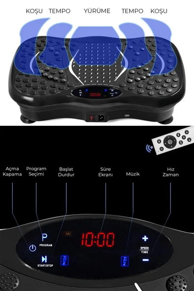 Relax Vibro Vibration Plate Egzersiz Ve Titreşimli Basen Karın Kol Bacak Spor Aleti - 5