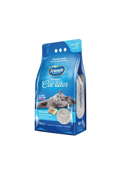 Friends Marsilya Sabunlu Kedi Kumu 10 Lt