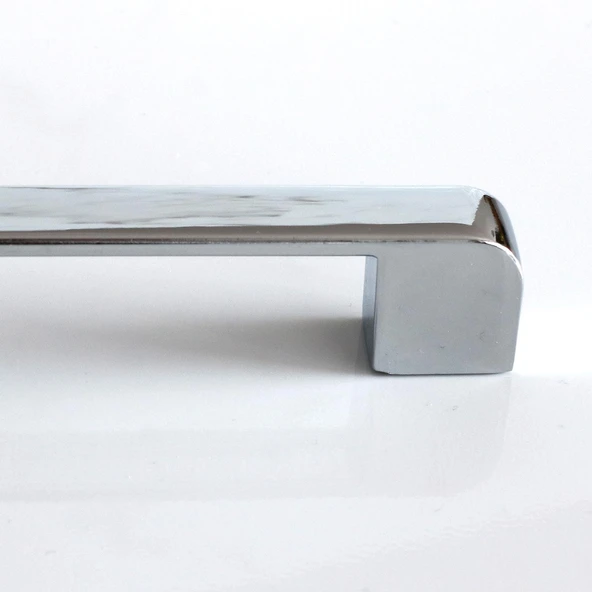 10 Adet Gölcük Oval Mobilya Mutfak Dolap Çekmece Dolabı Kapak Metal Kulpu Kulbu Kulpları Krom 224 Mm - Resim 6