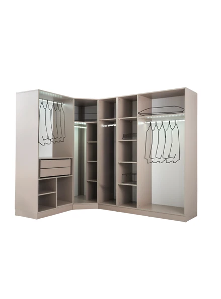 Ren Köşe Yatak Odası Takımı %100 MDF - 3