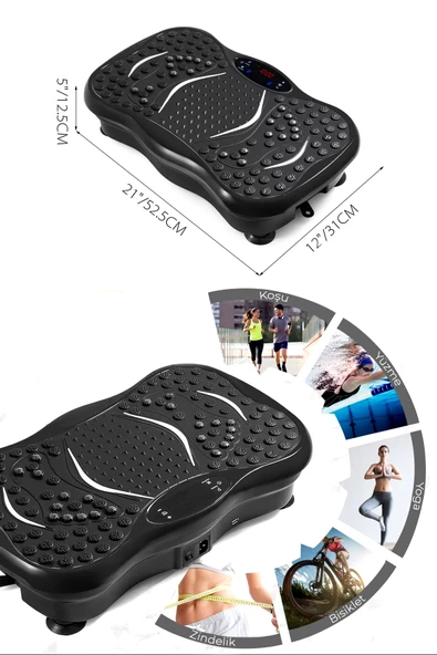 Relax Vibro Vibration Plate Egzersiz Ve Titreşimli Basen Karın Kol Bacak Spor Aleti - 4