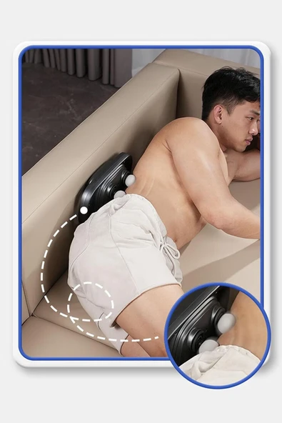 Relax 4 Başlıklı Masaj Tabancası - Ergonomik Derin Doku Sırt ve Boyun Masaj Aleti, Ağrı ve Sızı Giderici - 5