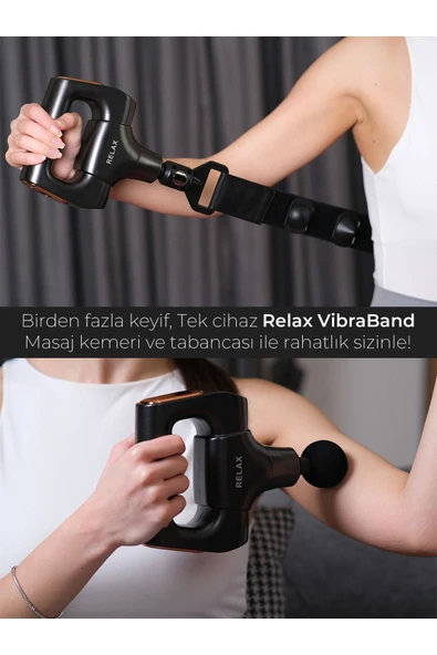 Relax Vibraband Ayarlanabilir Titreşim Kemeri Vurmalı Masaj Tabancası Sporcu Masaj Aleti - 4