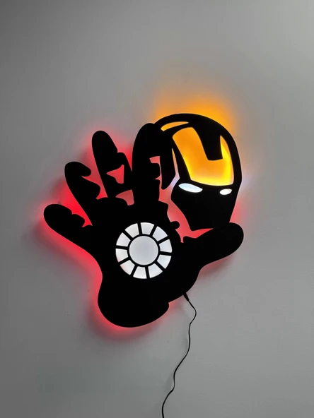 Ironman Led Işıklı Tablo