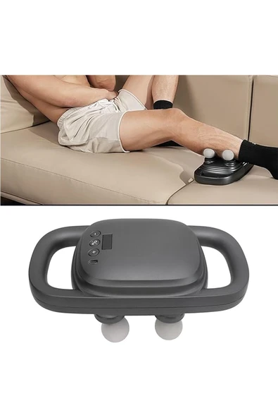 Relax 4 Başlıklı Masaj Tabancası - Ergonomik Derin Doku Sırt ve Boyun Masaj Aleti, Ağrı ve Sızı Giderici - 4