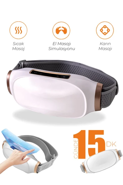 Relax Masaj Kemeri Şarjlı Isıtmalı Çok Fonksiyonlu, Karın, Bel, Bacaklar