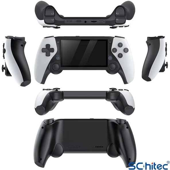 ScHitec M25 Mini HDMI Çıkşlı Tv Bağlanan El Atarisi Joistickli 4.3inç 3D IPS Ekran 20000 Oyunlu Konsol 64Gb - 5