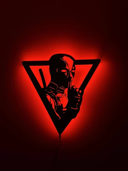 Deadpool Led Işıklı Tablo