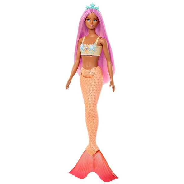 HRR02 Dreamtopia Barbie Denizkızı Bebek - Resim 2