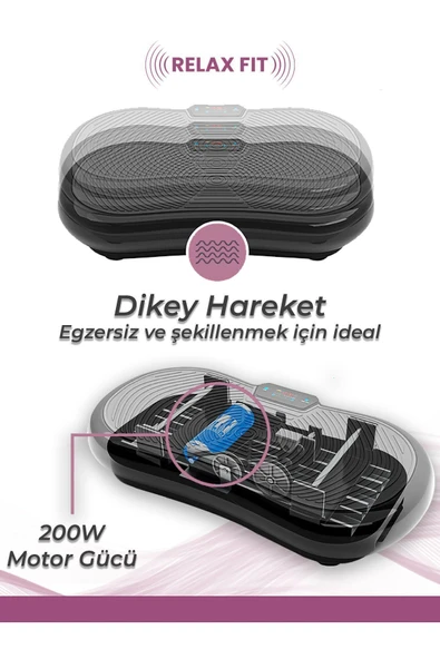 Relax Slim 2d Vibration Plate Titreşimli Spor Egzersiz Fitness Aleti Cihazı - 2