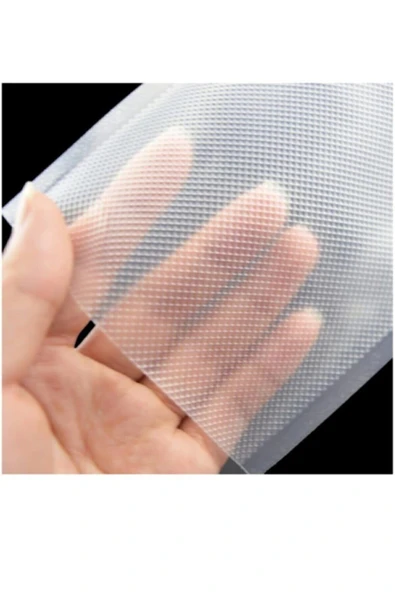 17x25, 150 Adet Tırtıklı Vakum Makinesi Poşeti- Torbası