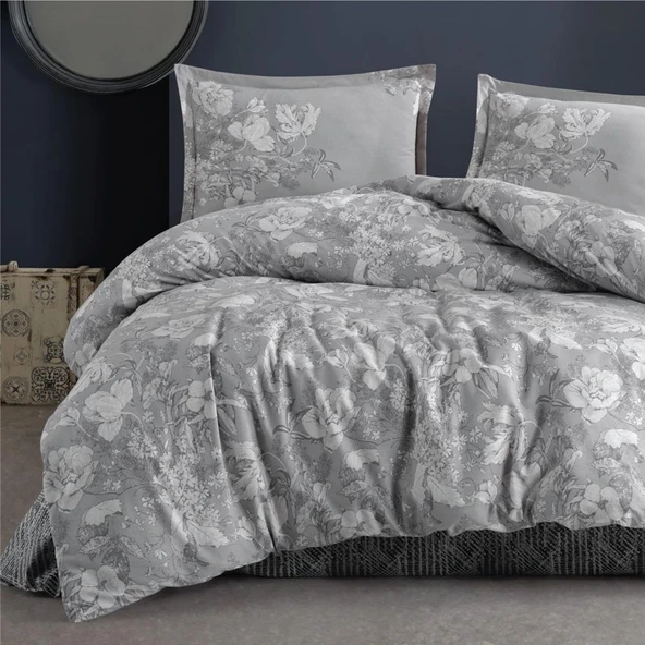 Clasy Tek Kişilik Nevresim Takımı Destin Gri ürün görseli