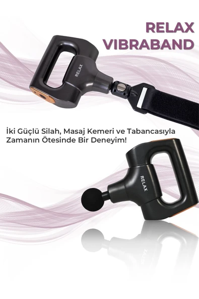 Relax Vibraband Ayarlanabilir Titreşim Kemeri Vurmalı Masaj Tabancası Sporcu Masaj Aleti - 2