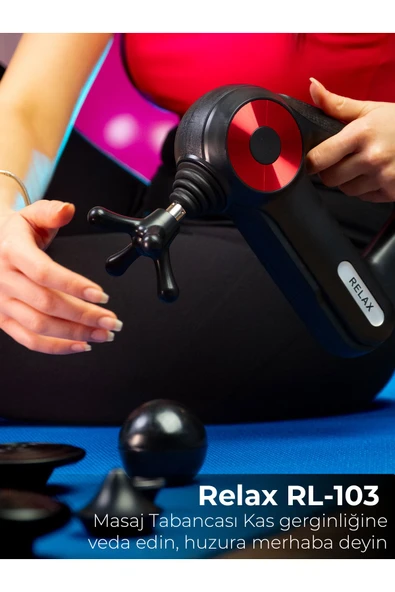 Relax 12 Başlıklı Vurmalı Masaj Tabancası Spor Sonrası Titreşimli Masaj Aleti - 2