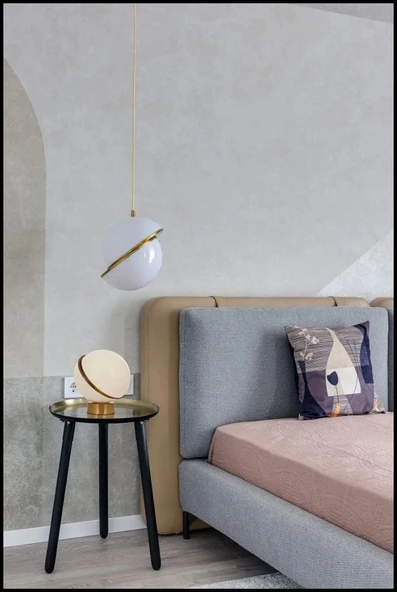 Modern Yuvarlak Tek Camlı Top Sarkıt Avize ve Camlı Toplu Avize ürün görseli 1