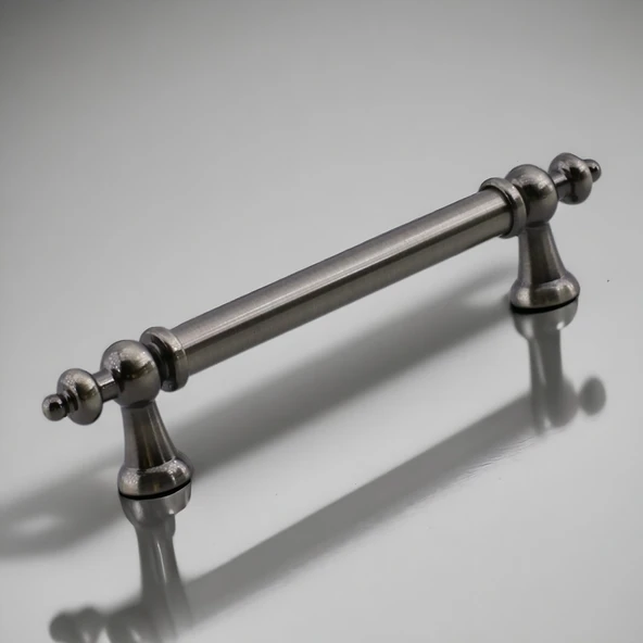Osmanlı Antik Nikel Metal Kulp 128 mm Mobilya Çekmece Mutfak Dolabı Dolap Kapak Kulpları Kulb Kulpu - 5
