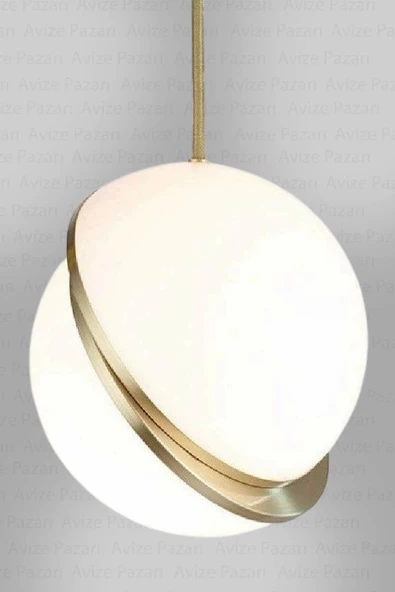 Modern Yuvarlak Tek Camlı Top Sarkıt Avize ve Camlı Toplu Avize - Resim 3