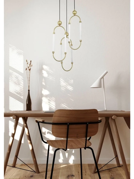 Ledli Yuvarlak Avize ve Modern Sarkıt Avize - Resim 2