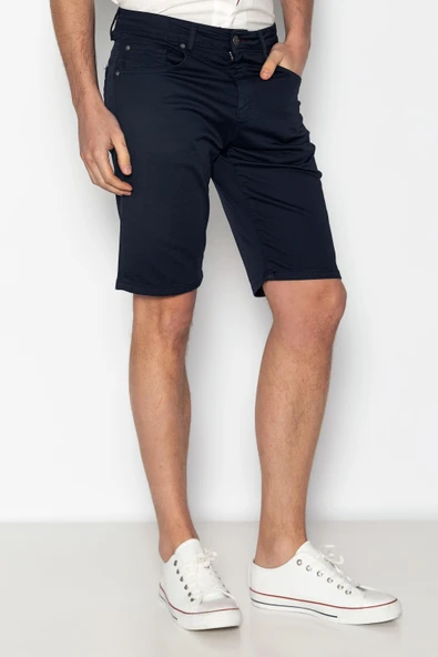 Erkek Yazlık Short Pamuk Ve Likralı Gabardin Kumaşdan - 6