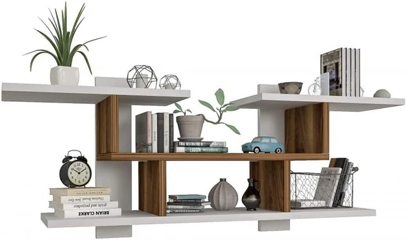 WOOD DUVAR RAFI CEVİZ - 2