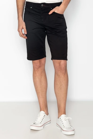 Erkek Yazlık Short Pamuk Ve Likralı Gabardin Kumaşdan