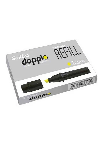 Scrikss Doppi 3 lü Fosforlu Refil