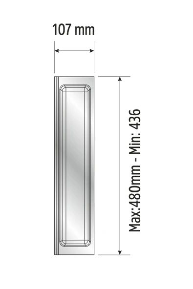 Mutfak Çekmece Içi Kaşıklık, Beyaz Tek Bölmeli Modül 11Cm X 48Cm - 6
