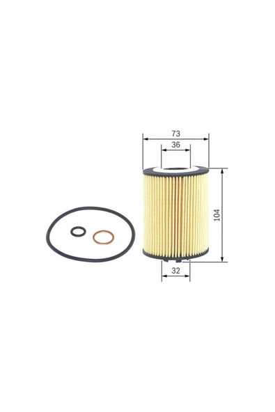 Bosch Yag Fıltresı Bmw N62 B44 E60 E61 E65 E66 E53bos-f026407010 11427506677 11427511161