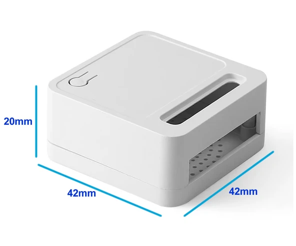 Plastik Elektronik Proje Kutusu 43x43x20mm Beyaz Elektronik Devre Prototip Wifi Iot Ble Akıllı Ev Buton Ses Zil Kapı Giriş Otomasyon - Resim 2