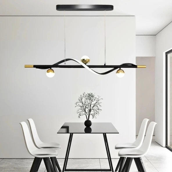 LEDLİ AVİZE GOLD - Resim 2