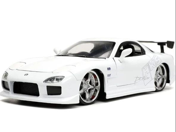 Jada Hızlı Öfkeli Fast & Furious 1993 Mazda Rx-7 Model Metal Araba - 4