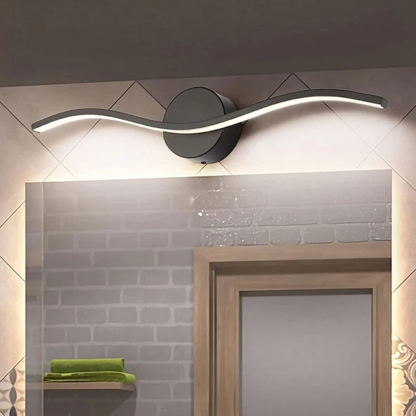 Solo Led Aplik Siyah, Duvar Aplik, Salon Aplik, Işyeri Aplik, Cafe Aplik, Otel Aplik, Bar Aplik - 2