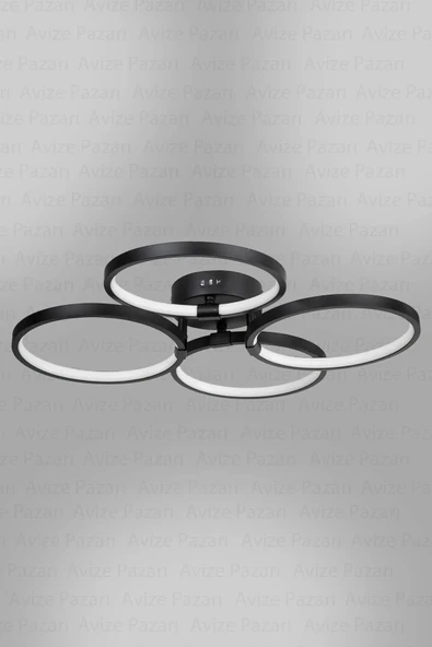 Konda 4lü Led Avize, Salon Avize, Oturma Odası Avize - Resim 2