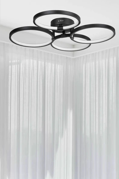 Konda 4lü Led Avize, Salon Avize, Oturma Odası Avize - Resim 4